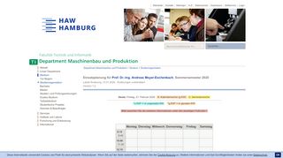 
                            12. MEb: Department Maschinenbau und Produktion: HAW Hamburg