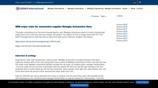 
                            10. MEB major order for automotive supplier Meleghy Automotive Gera ...