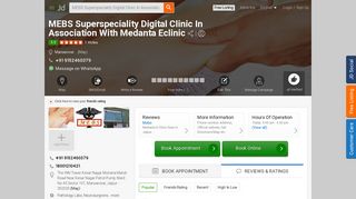 
                            10. MEBS Superspeciality Digital Clinic In Association With Medanta ...