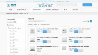 
                            8. Mecanismos BJC. Material eléctrico On-line - Todoelectrico