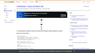 
                            9. mechanize + async browser call - Stack Overflow