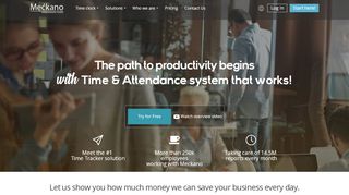 
                            3. Meckano - Online Time Tracking Software | Meckano.com