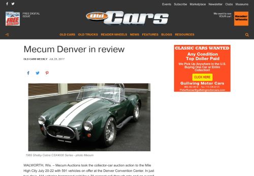 
                            12. Mecum Denver in review - Old Cars Weekly