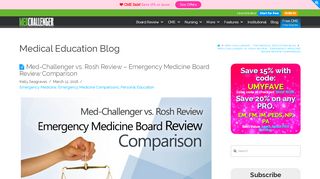 
                            13. Med-Challenger VS. Rosh Review Emergency Medicine Board Review