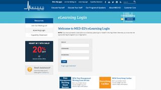 
                            11. MED-ED eLearning Login | MedEdSeminars.net