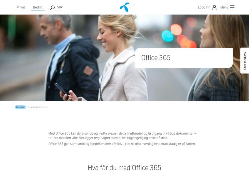 
                            1. Med Office 365 jobber du effektivt i skyen og har alltid tilgang - Telenor