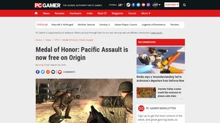 
                            12. Medal of Honor: Pacific Assault is now free on Origin | PC Gamer