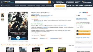 
                            9. Medal of Honor: Pacific Assault: PC-Spiel: Amazon.de: Games