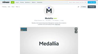 
                            8. Medallia on Vimeo