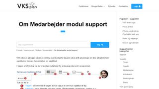 
                            6. Medarbejder modul support - VKSplan