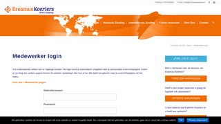 
                            12. Medewerker login - Erasmus koeriers