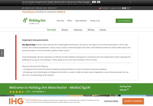 
                            11. Media City Hotels: Holiday Inn Manchester - MediaCityUK - IHG.com