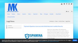 
                            10. Media Key: Esprinet e Spamina: nuovo accordo di distribuzione in ...