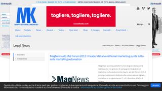 
                            5. Media Key: MagNews allo IAB Forum 2015: Il leader italiano nell ...