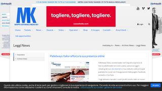 
                            11. Media Key: Palletways Italia rafforza la sua presenza online