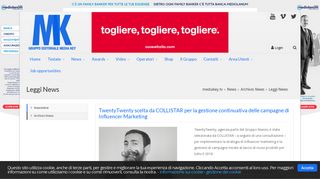 
                            10. Media Key: TwentyTwenty scelta da COLLISTAR per la gestione ...