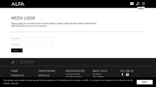 
                            9. Media Login - Alfa Footwear