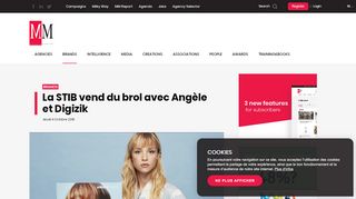 
                            12. Media Marketing | News | La STIB vend du brol avec Angèle et Digizik