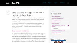 
                            1. Media monitoring across news and social content | Kantar Media