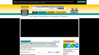 
                            12. Media Receiver MR 400: Entertain-Receiver im Unboxing - teltarif.de ...