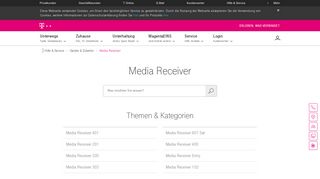 
                            3. Media Receiver - Telekom