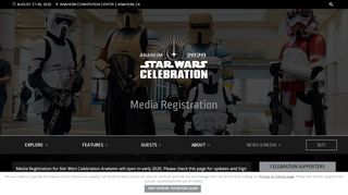 
                            6. Media Registration - Star Wars Celebration