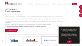 
                            7. MEDIA SALES. Print & Mediadaten - R+WTextilservice - Holzmann ...