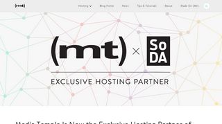 
                            10. Media Temple Is Now the Exclusive Hosting Partner of SoDA - The ...