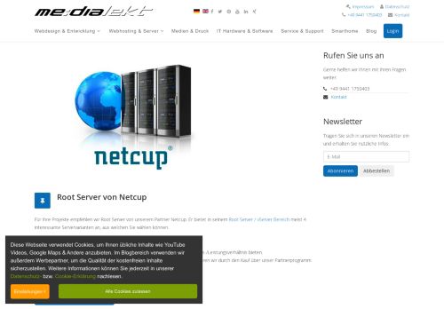 
                            13. Medialekt - Root Server von Netcup
