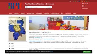 
                            10. MediaLibraryOnLine (MLOL) » Rete Bibliotecaria Bresciana e ...