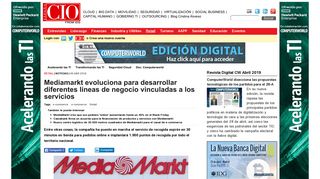 
                            11. Mediamarkt evoluciona para desarrollar diferentes líneas de ...