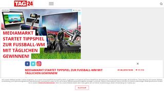 
                            12. MediaMarkt startet Tippspiel zur Fußball-WM mit täglichen Gewinnen!