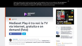 
                            5. Mediaset Play: come funziona la TV su internet di Mediaset | SmartWorld