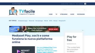 
                            10. Mediaset Play, cos'è e come funziona la nuova piattaforma online