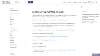 
                            7. Mediate via AdMob on iOS - Yahoo Developer Network