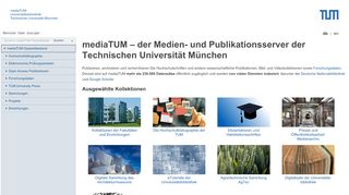 
                            1. mediaTUM - Medien- und Publikationsserver