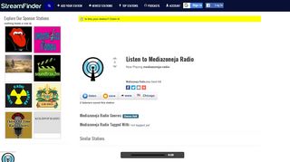 
                            9. Mediazoneja Radio streaming radio | StreamFinder.com