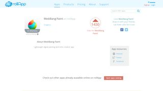 
                            7. MediBang Paint Online – rollApp