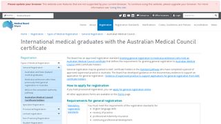 
                            12. Medical Board of Australia - International medical ...