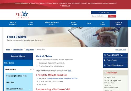 
                            7. Medical Claims | TRICARE