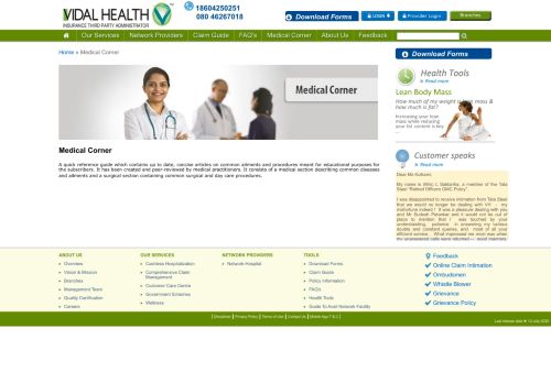 
                            12. Medical Corner - Vidal Health