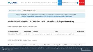 
                            13. Medical Device SORIN GROUP ITALIA SRL - Product Listings ... - Dexur