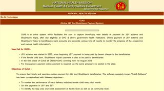 
                            2. MEdical, Health & Family Welfare Department, Govt. of Rajasthan