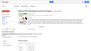 
                            12. Medical Office Management and Technology: An Applied Approach