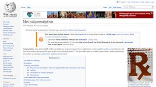 
                            3. Medical prescription - Wikipedia
