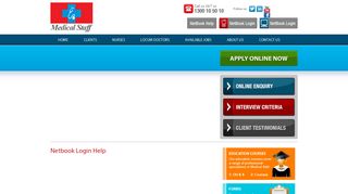 
                            3. Medical Staff - Netbook Login Help