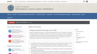 
                            11. Medical Technology | Professional Regulation Commission