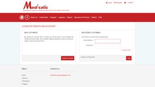 
                            6. Medicalis 2017 | Customer Login