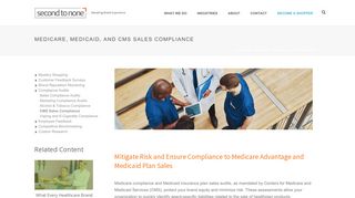 
                            4. Medicare, Medicaid, and CMS Sales Compliance | Second To None