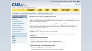 
                            12. Medicare Secondary Payer Recovery Portal - Centers for Medicare ...